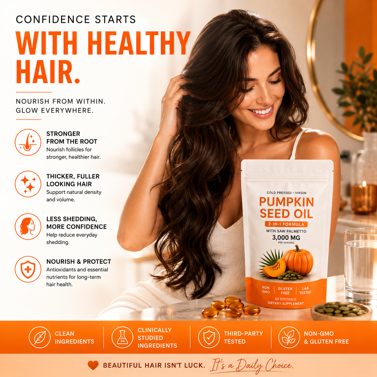 THICK’R™ Pumpkin Seed Hair Growth Formula